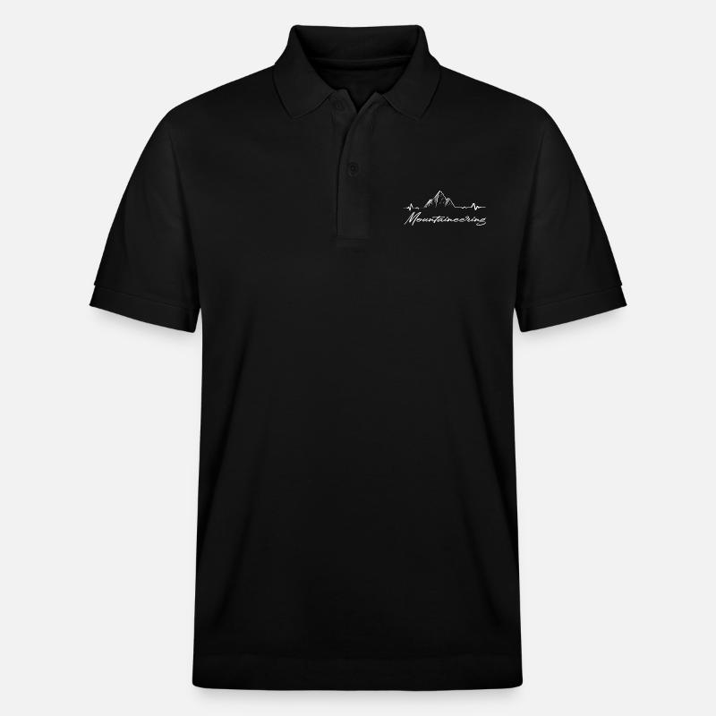 Bergsteigerin - Stanley/Stella Unisex Bio-Poloshirt PREPSTER - Schwarz