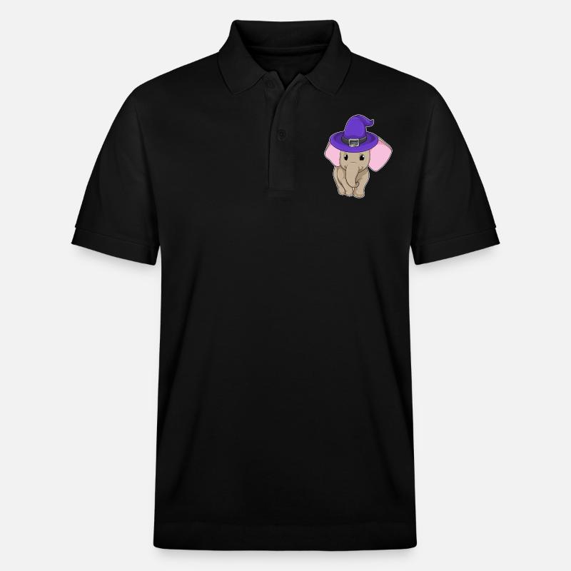 L’éléphant comme sorcier - Polo PREPSTER bio Stanley/Stella Unisexe - noir