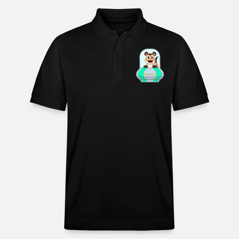 Suricates avec bateau - Polo PREPSTER bio Stanley/Stella Unisexe - noir