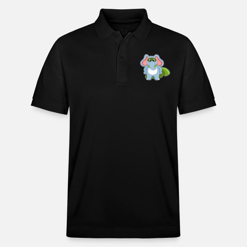 Elefant Held - Stanley/Stella Unisex Bio-Poloshirt PREPSTER - Schwarz