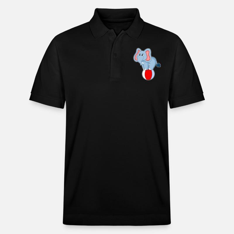 Cirque des éléphants - Polo PREPSTER bio Stanley/Stella Unisexe - noir