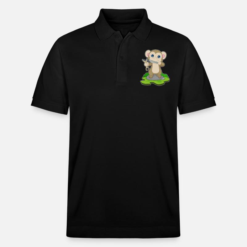 Fronde de singe - Polo PREPSTER bio Stanley/Stella Unisexe - noir