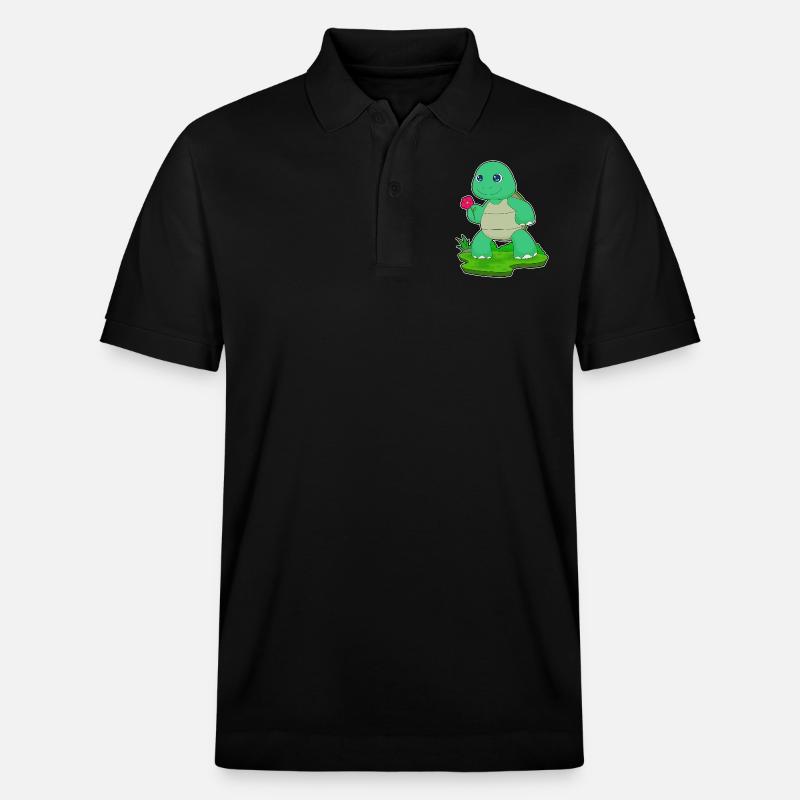 Fleur de tortue - Polo PREPSTER bio Stanley/Stella Unisexe - noir