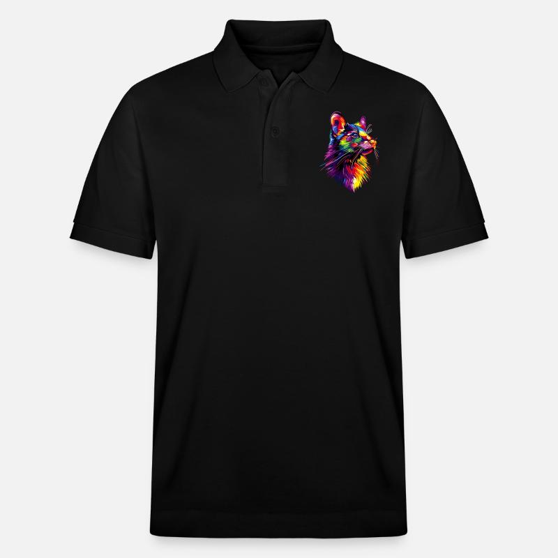 Tasmanischer Teufel Beuteltier Tasmanian Devil - Stanley/Stella Unisex Bio-Poloshirt PREPSTER - Schwarz