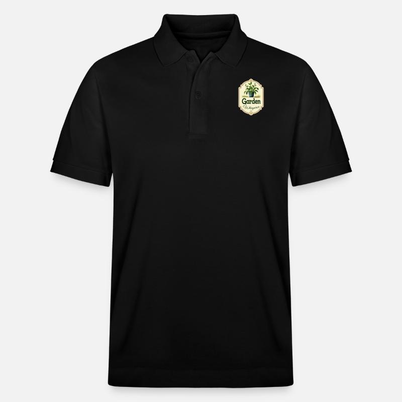 Gartenflüsterer Topfpflanze - Stanley/Stella Unisex Bio-Poloshirt PREPSTER - Schwarz