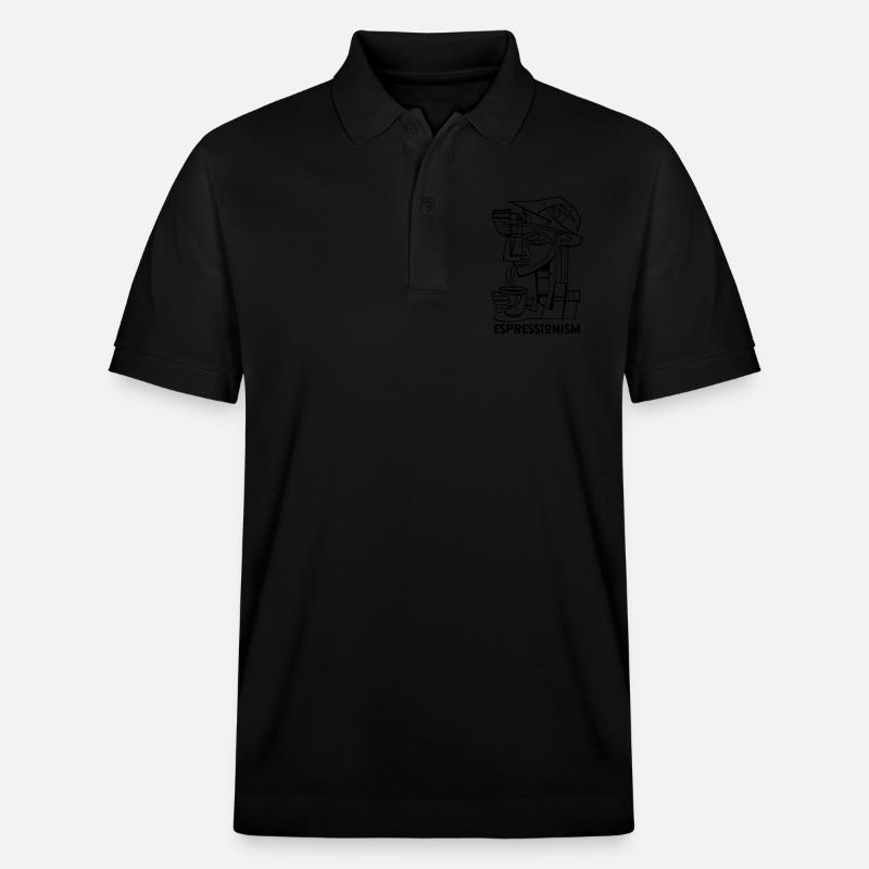 Espressionnisme - Espresso - Boire du café - Polo PREPSTER bio Stanley/Stella Unisexe - noir