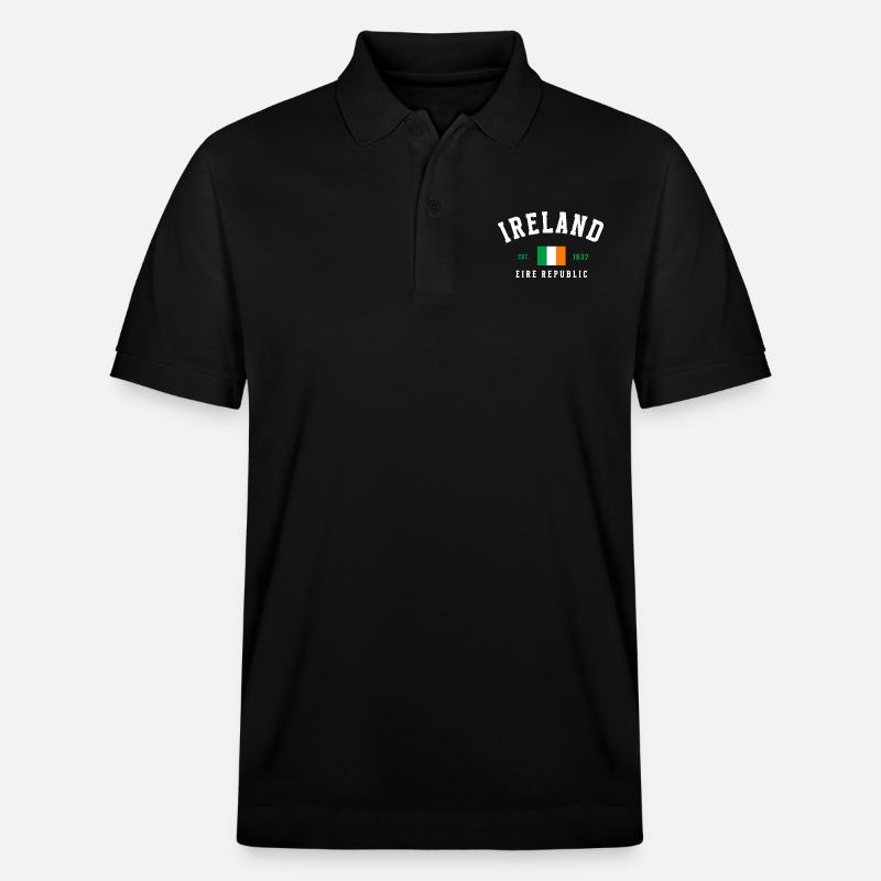 Irlande République Éire - Polo PREPSTER bio Stanley/Stella Unisexe - noir
