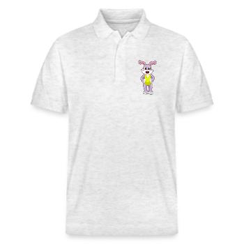 Maillot de bain Bunny Swimsuit Summer - Polo PREPSTER bio Stanley/Stella Unisexe - blanc chiné - Devant - Roxy (174cm) & Andy (188cm)