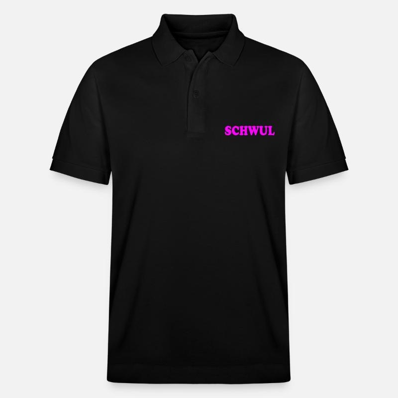 Schwul - Stanley/Stella Unisex Bio-Poloshirt PREPSTER - Schwarz
