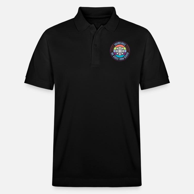 Schneeflocke - Stanley/Stella Unisex Bio-Poloshirt PREPSTER - Schwarz