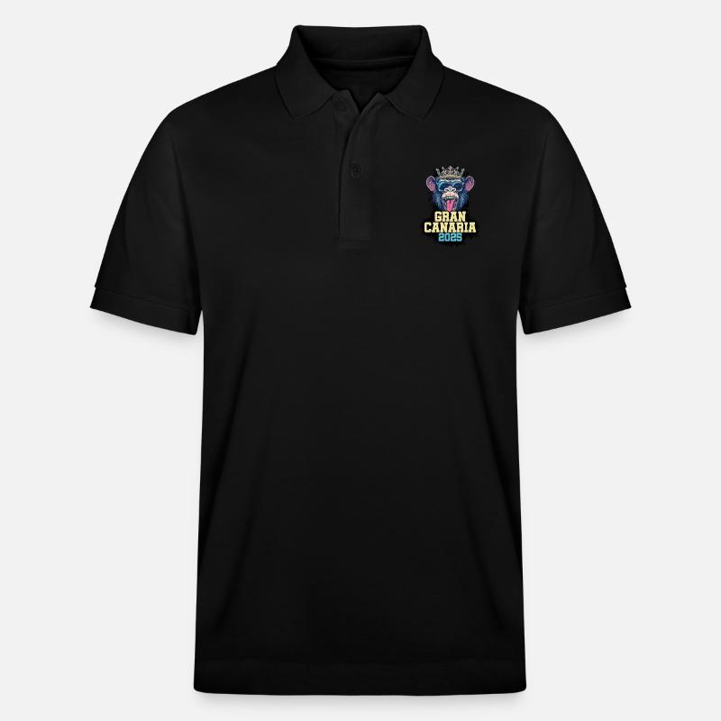 Gran Canaria 2025 Singe - Polo PREPSTER bio Stanley/Stella Unisexe - noir
