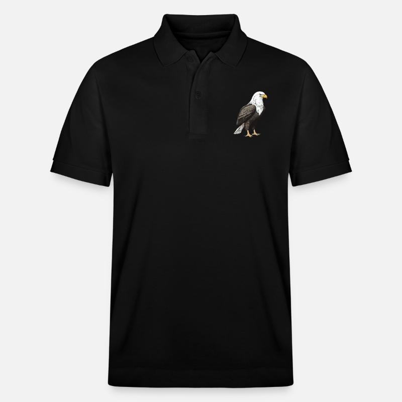 Animal aigle - Polo PREPSTER bio Stanley/Stella Unisexe - noir