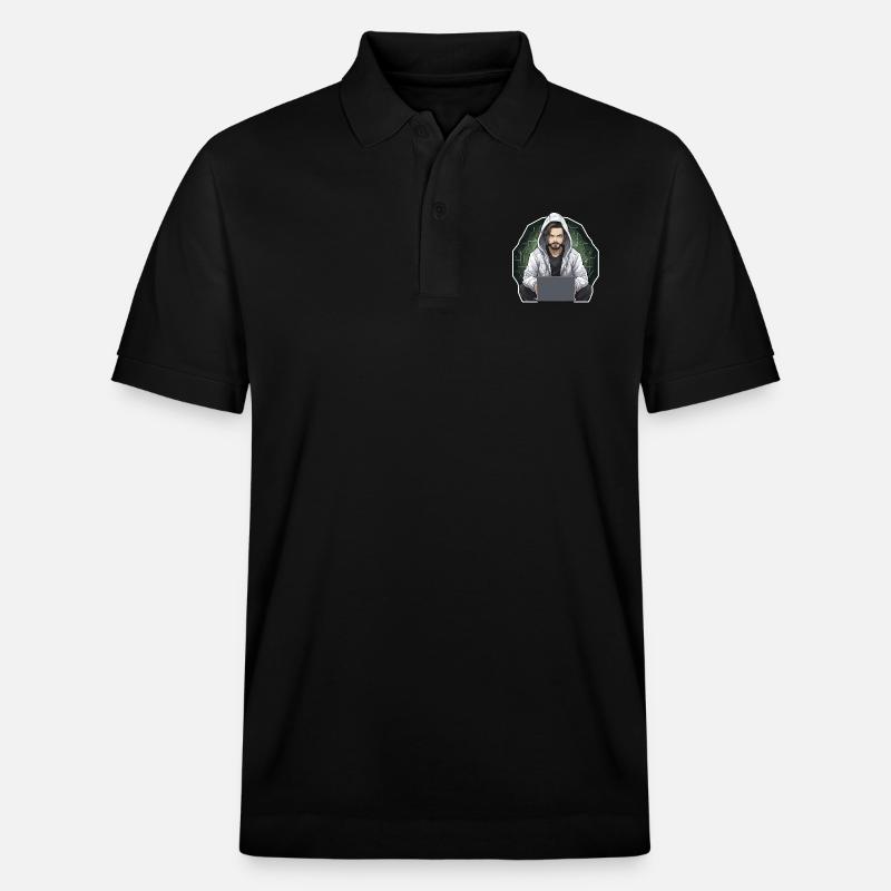 Ethical Hacker - Illustration - Stanley/Stella Unisex Bio-Poloshirt PREPSTER - Schwarz