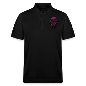 Tender Enclosure: Heart-Shaped Thorns - Stanley/Stella Unisex Organic Polo Shirt PREPSTER - black - Front - Roxy (174cm) & Andy (188cm)