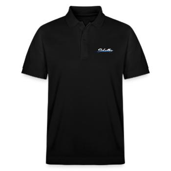 Schalke - Stanley/Stella Unisex Bio-Poloshirt PREPSTER - Schwarz - Vorne - Roxy (174cm) & Andy (188cm)
