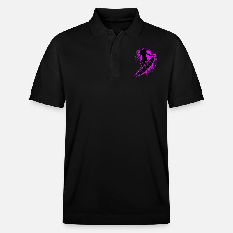 Surfeur élégant Surfer Surfer - Polo PREPSTER bio Stanley/Stella Unisexe - noir