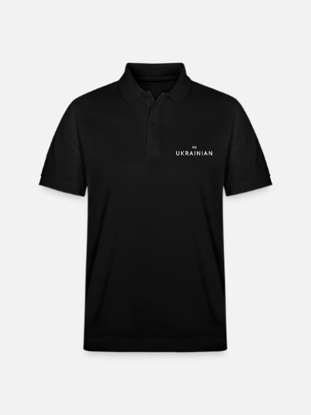 I'm ukrainian - Stanley/Stella Unisex Organic Polo Shirt PREPSTER - black