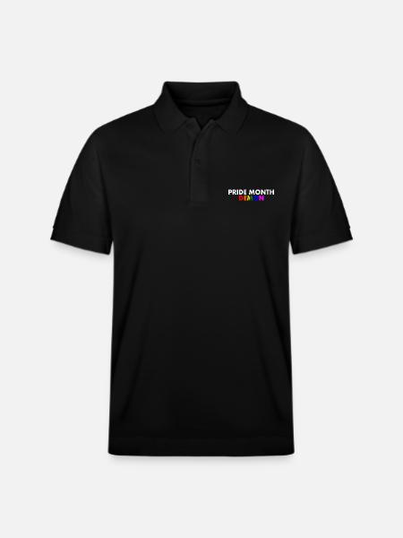 pride month demon - Polo PREPSTER bio Stanley/Stella Unisexe - noir