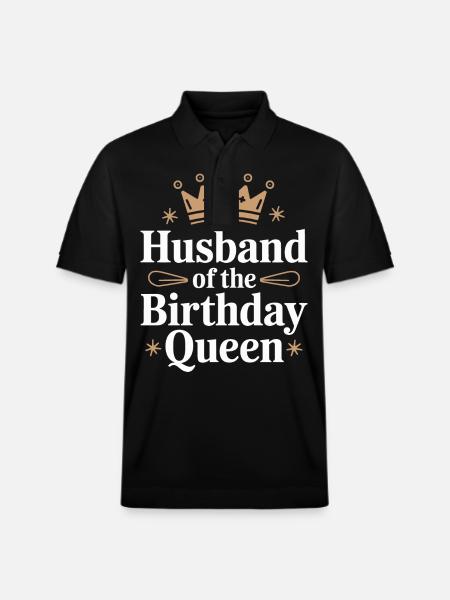 Husband, Spouse, Family, Wedding - Stanley/Stella Unisex Organic Polo Shirt PREPSTER - black