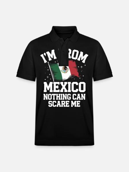 Mexico Mexico Mexican Spanish - Stanley/Stella Unisex Organic Polo Shirt PREPSTER - black