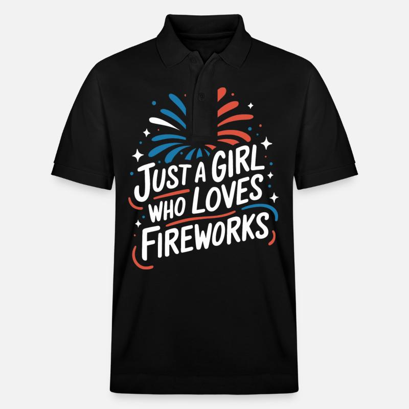 Pyrotechnics Fireworks Pyrotechnics - Stanley/Stella Unisex Organic Polo Shirt PREPSTER - black