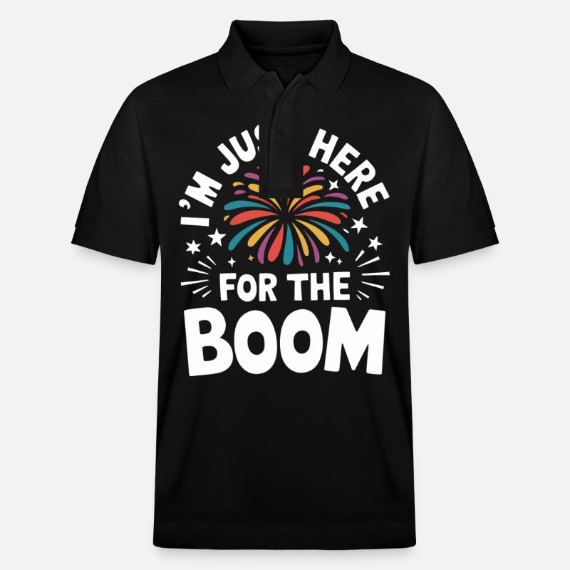 Pyrotechnics Fireworks Pyrotechnics - Stanley/Stella Unisex Organic Polo Shirt PREPSTER - black