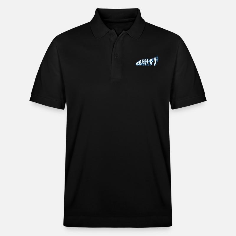 Evolution Bogenschießen - Stanley/Stella Unisex Bio-Poloshirt PREPSTER - Schwarz