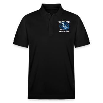 Bariton Musikverein - Stanley/Stella Unisex Bio-Poloshirt PREPSTER - Schwarz - Vorne - Roxy (174cm) & Andy (188cm)