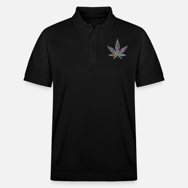 Regenbogen-Unkraut - Stanley/Stella Unisex Bio-Poloshirt PREPSTER - Schwarz