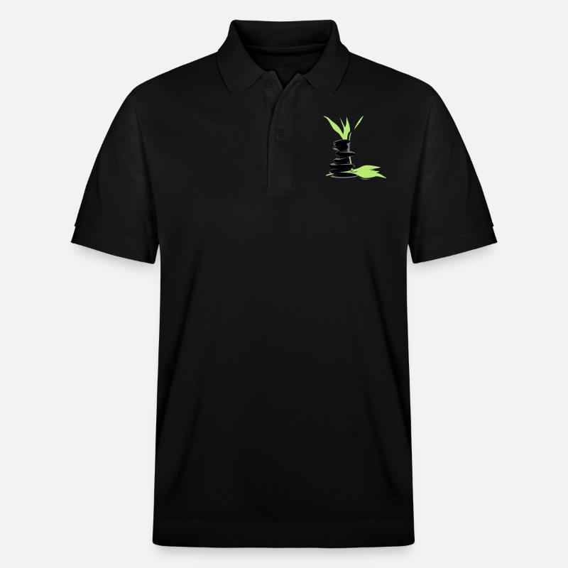 Wellness - Stanley/Stella Unisex Bio-Poloshirt PREPSTER - Schwarz