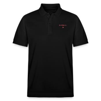 Me, Myself and I - Stanley/Stella Unisex Bio-Poloshirt PREPSTER - Schwarz - Vorne - Roxy (174cm) & Andy (188cm)