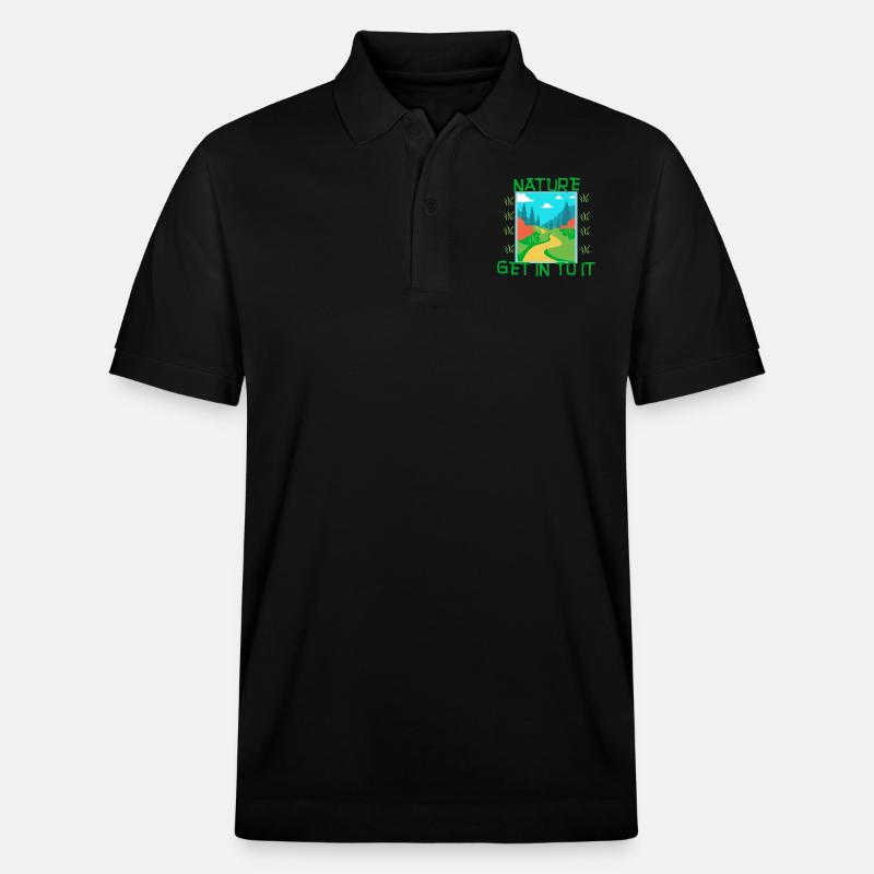 NATURE - Entrez dedans - Polo PREPSTER bio Stanley/Stella Unisexe - noir