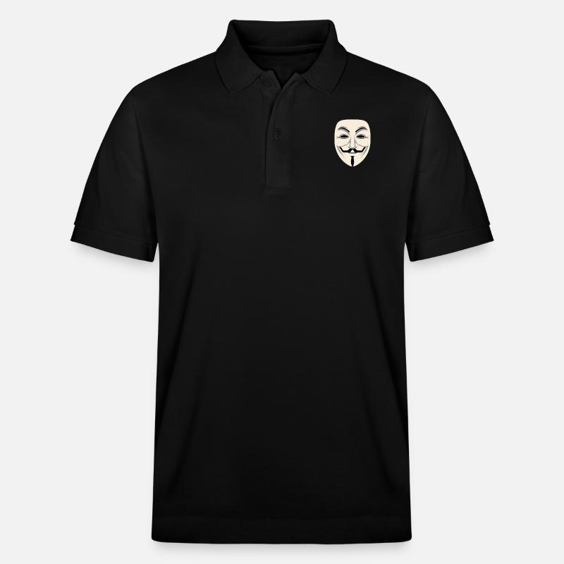 Anonymous Maske - Stanley/Stella Unisex Bio-Poloshirt PREPSTER - Schwarz
