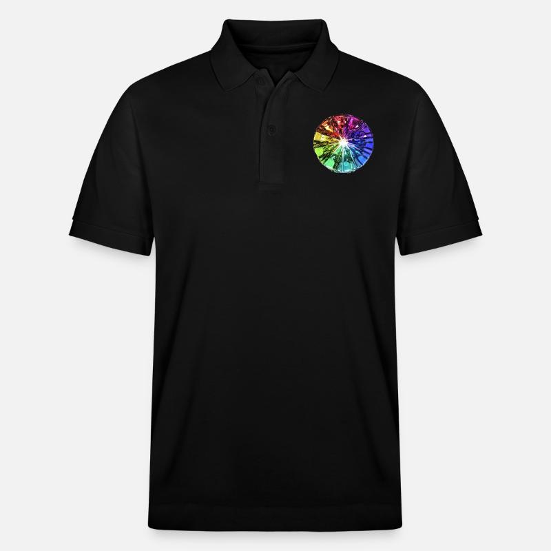 Bunter Stein - Stanley/Stella Unisex Bio-Poloshirt PREPSTER - Schwarz