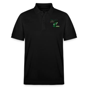 See you later.. - Stanley/Stella Unisex Organic Polo Shirt PREPSTER - black - Front - Roxy (174cm) & Andy (188cm)
