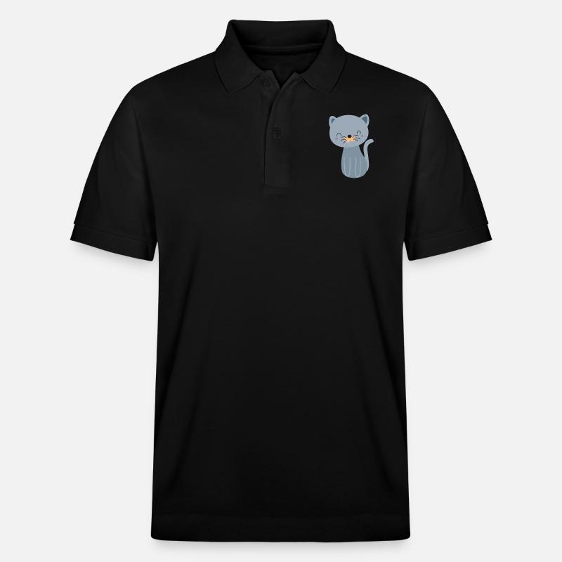 Katze Katze Katze - Stanley/Stella Unisex Bio-Poloshirt PREPSTER - Schwarz