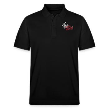 Hafi-rider / Haflinger / horse / pony - Stanley/Stella Unisex Organic Polo Shirt PREPSTER - black - Front - Roxy (174cm) & Andy (188cm)