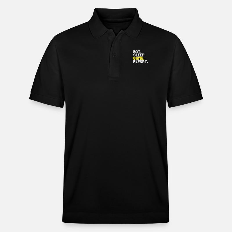 Gamer - Polo PREPSTER bio Stanley/Stella Unisexe - noir