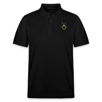 Engagement wedding bridal engagement ring ring - Stanley/Stella Unisex Organic Polo Shirt PREPSTER - black - Front - Roxy (174cm) & Andy (188cm)