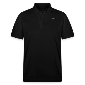 Unendlich Symbol Unendlichkeit - Stanley/Stella Unisex Bio-Poloshirt PREPSTER - Schwarz - Vorne - Roxy (174cm) & Andy (188cm)