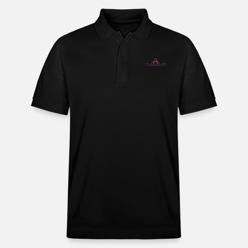 montagnes - Polo PREPSTER bio Stanley/Stella Unisexe - noir