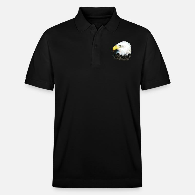 Bald Eagle - Polo PREPSTER bio Stanley/Stella Unisexe - noir