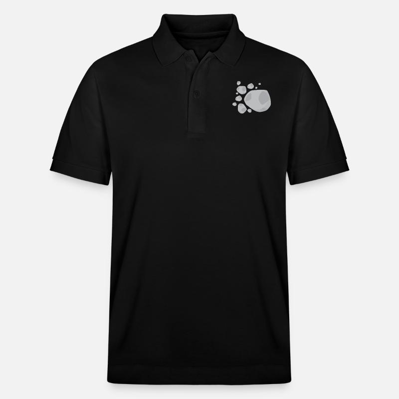 Meteoit Steine Felsen - Stanley/Stella Unisex Bio-Poloshirt PREPSTER - Schwarz