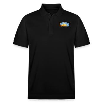 Hund Scratch - Stanley/Stella Unisex Bio-Poloshirt PREPSTER - Schwarz - Vorne - Roxy (174cm) & Andy (188cm)