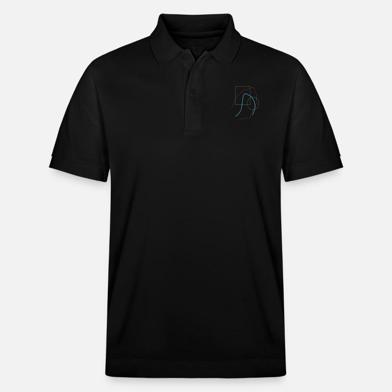 Muster abstrakt - Stanley/Stella Unisex Bio-Poloshirt PREPSTER - Schwarz