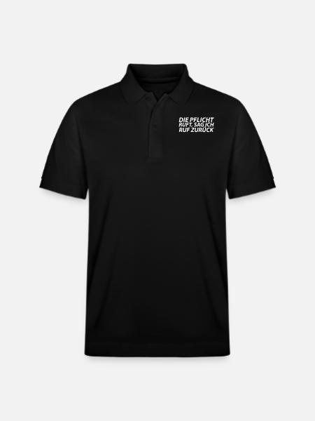 witziger Spruch - Stanley/Stella Unisex Bio-Poloshirt PREPSTER - Schwarz