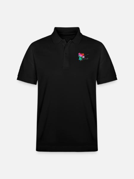 E-Gitarre. Musik und Farben. Gitarren-Shirt - Stanley/Stella Unisex Bio-Poloshirt PREPSTER - Schwarz