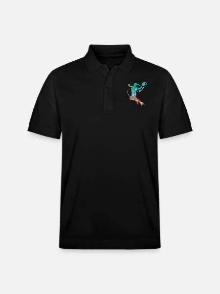 handball female de - Stanley/Stella Unisex Bio-Poloshirt PREPSTER - Schwarz