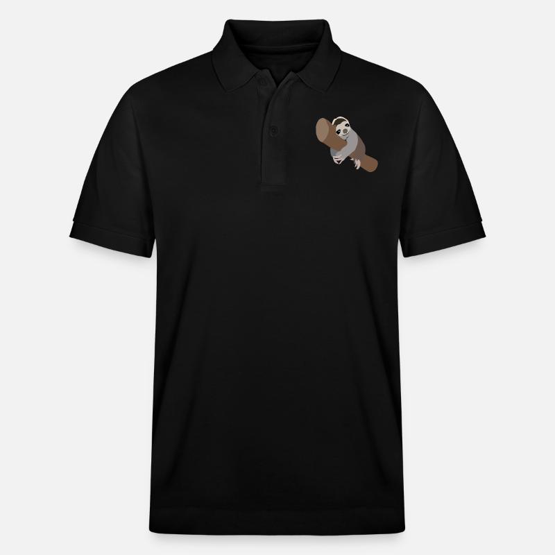 Faultier - Stanley/Stella Unisex Bio-Poloshirt PREPSTER - Schwarz