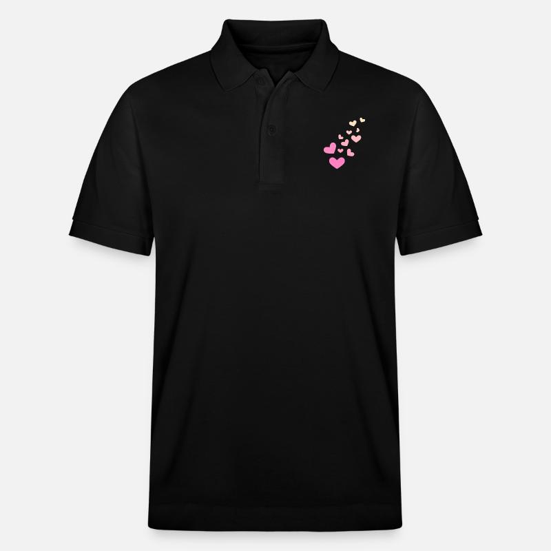 Herzchen Herz - Stanley/Stella Unisex Bio-Poloshirt PREPSTER - Schwarz